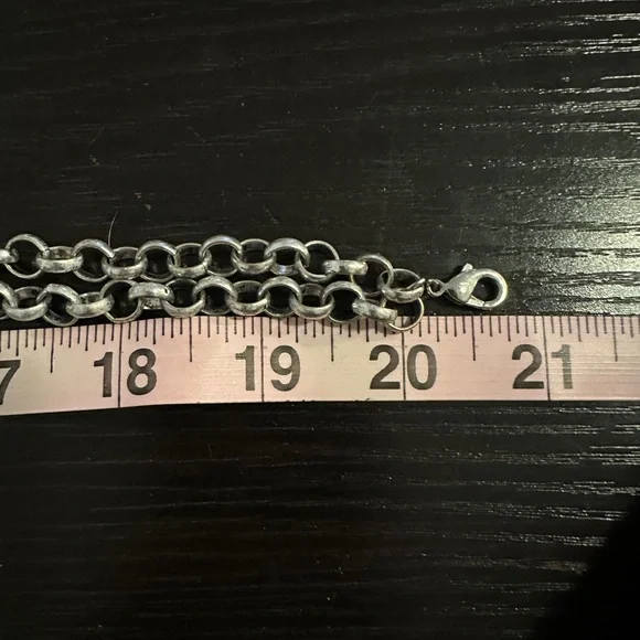 Crystal & Silver statement necklace - Picture 13 of 13